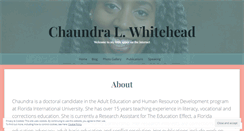 Desktop Screenshot of chaundrawhitehead.com