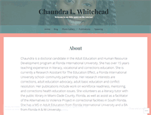 Tablet Screenshot of chaundrawhitehead.com